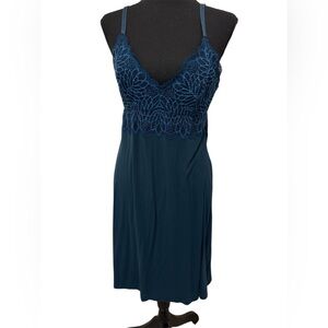 Soma Midnight Blue Lace Chemise